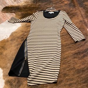 Size medium dress worn once Black and Tan